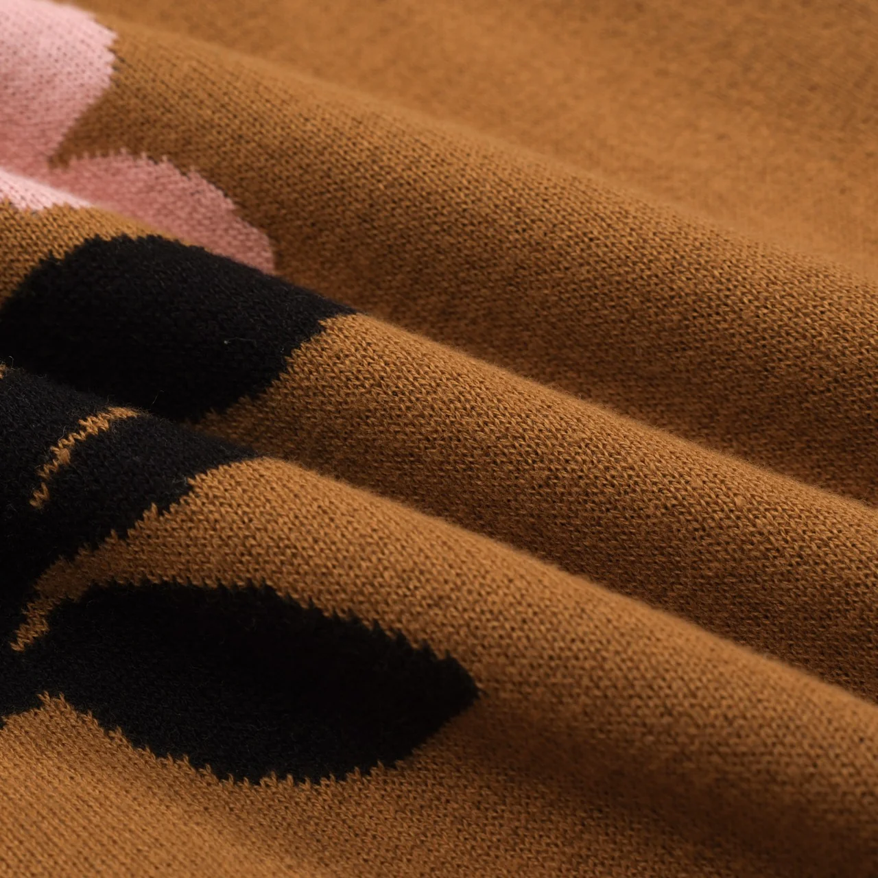 Women's brown magpie V-neck puffed sleeve knitwear - Image 8