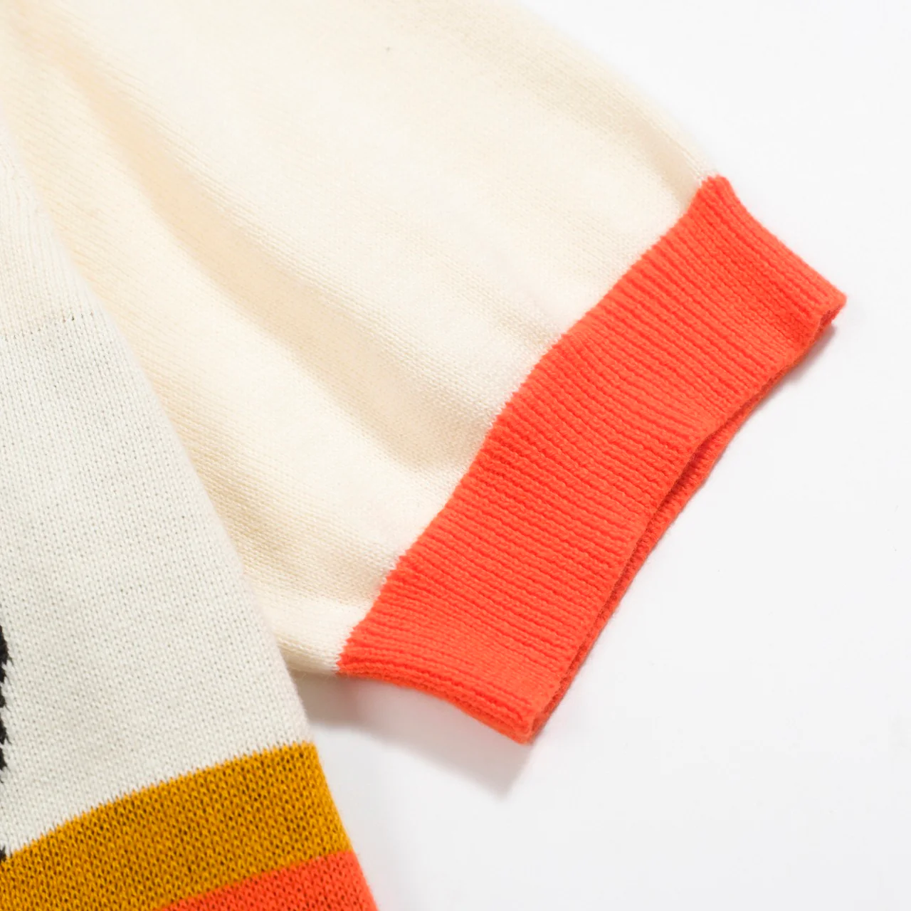 Women's color matching cute bird striped art knitwear - Image 6