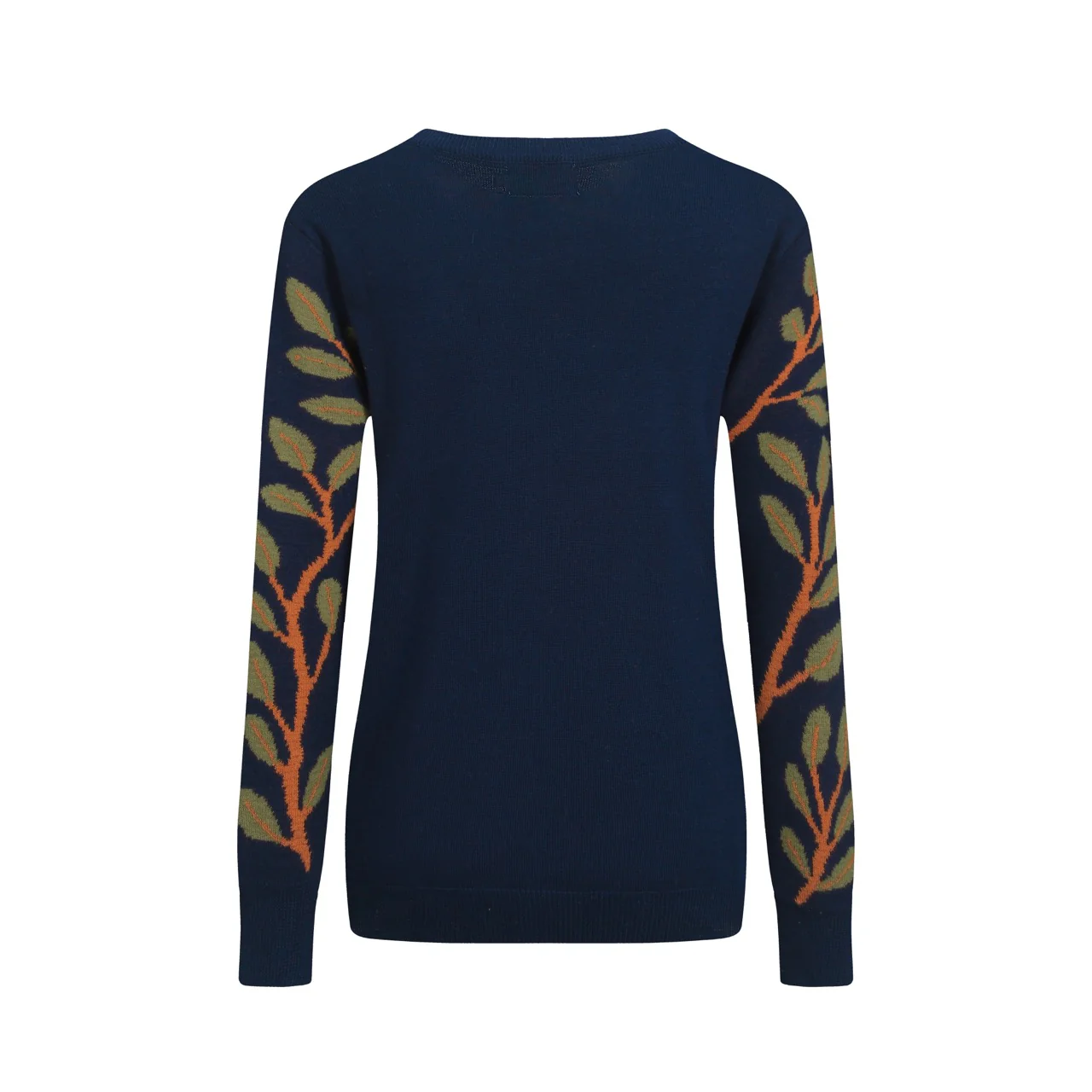 Women's dark blue vintage squirrel print knitwear - Image 3