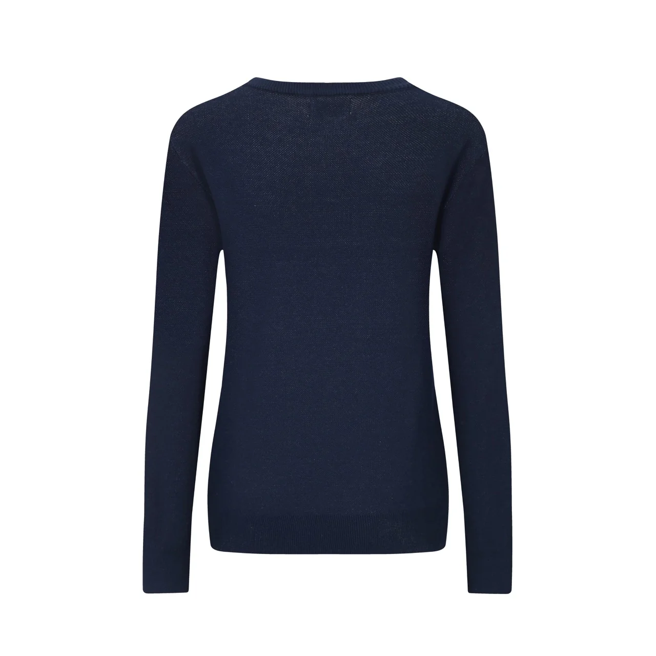 Women's dark blue floral classic retro art jacquard knitwear - Image 3