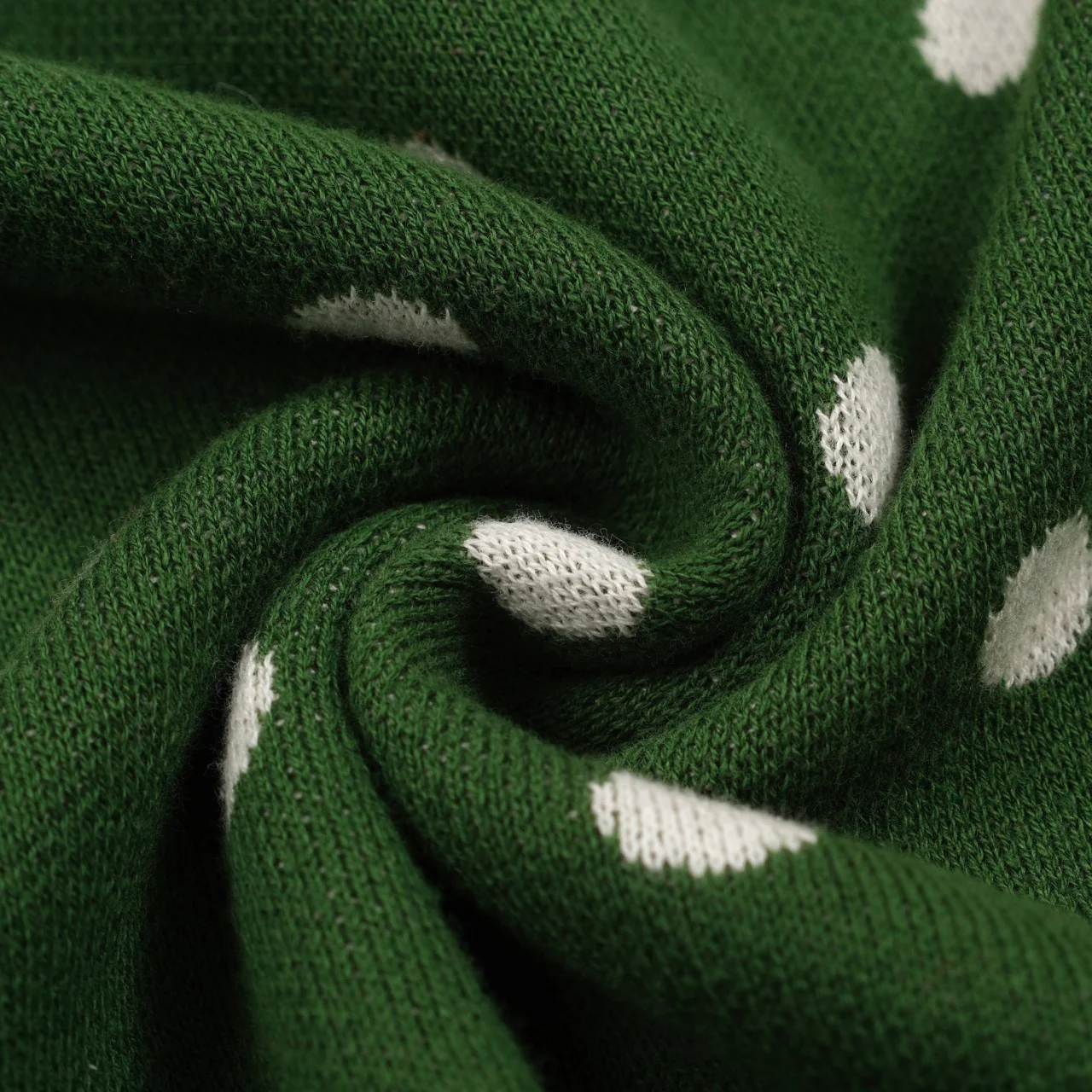 Women's Green Cat Ancient Tune Art Round Neck Knitwear - Image 10