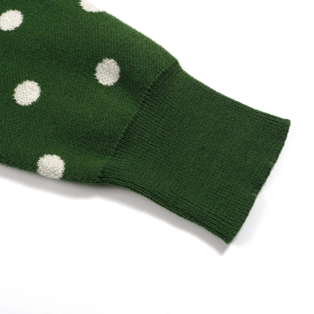 Women's Green Cat Ancient Tune Art Round Neck Knitwear - Image 5