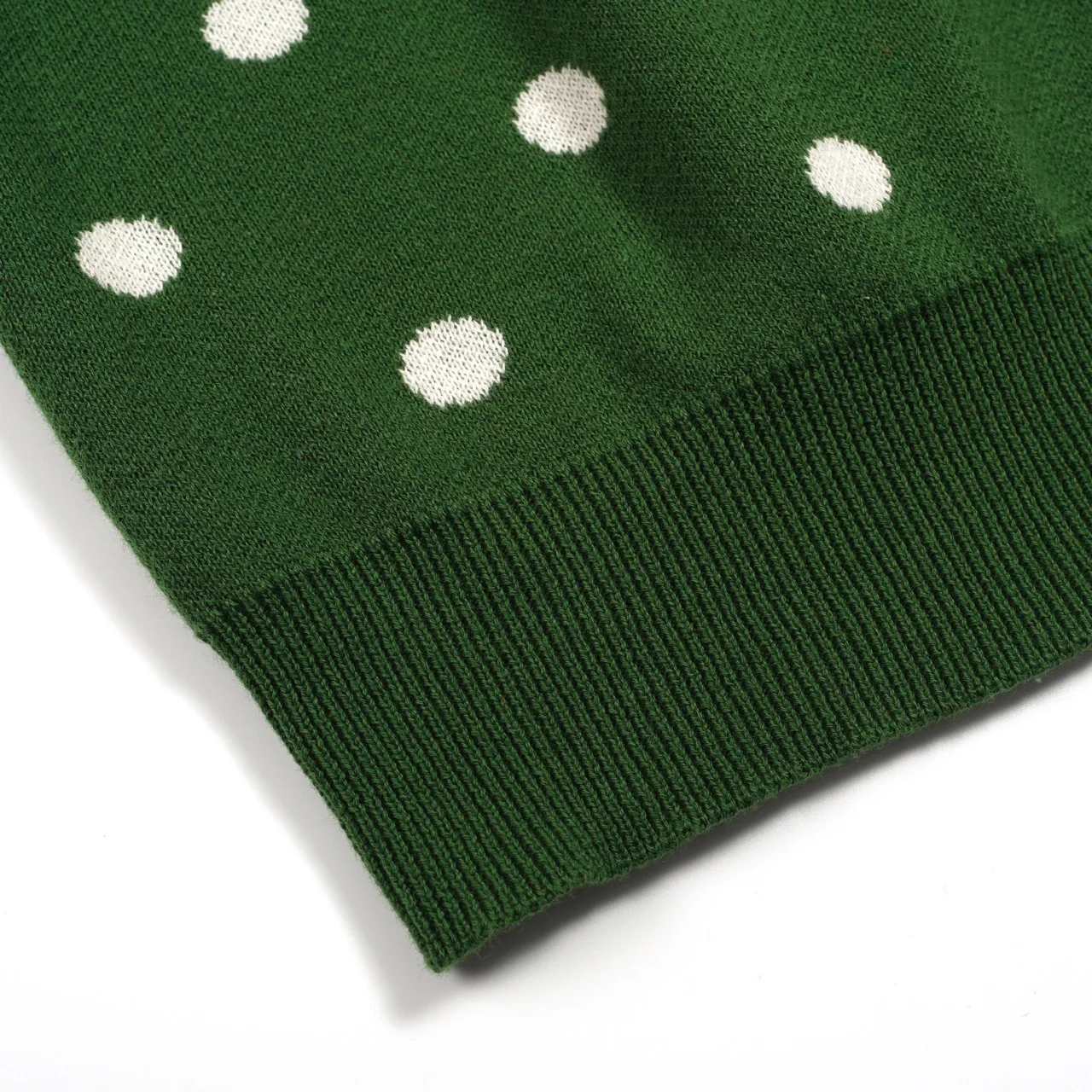 Women's Green Cat Ancient Tune Art Round Neck Knitwear - Image 6