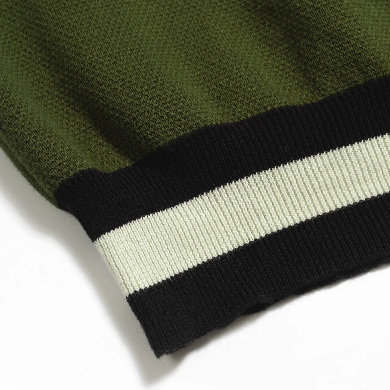 Women's green cat jacquard knitted T-shirt - Image 7