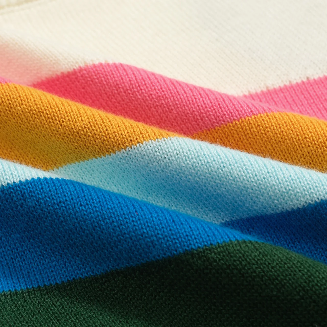 Women's green diagonal stripe vintage knitwear - Image 2