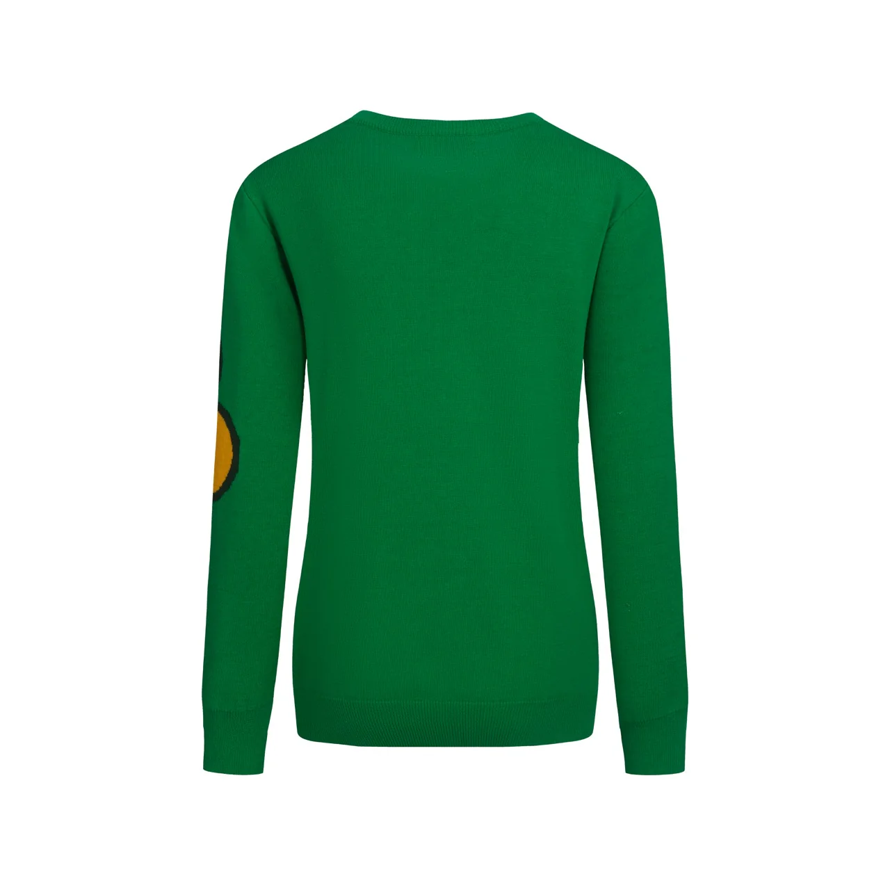 Women's green flower art street knitwear - Image 3