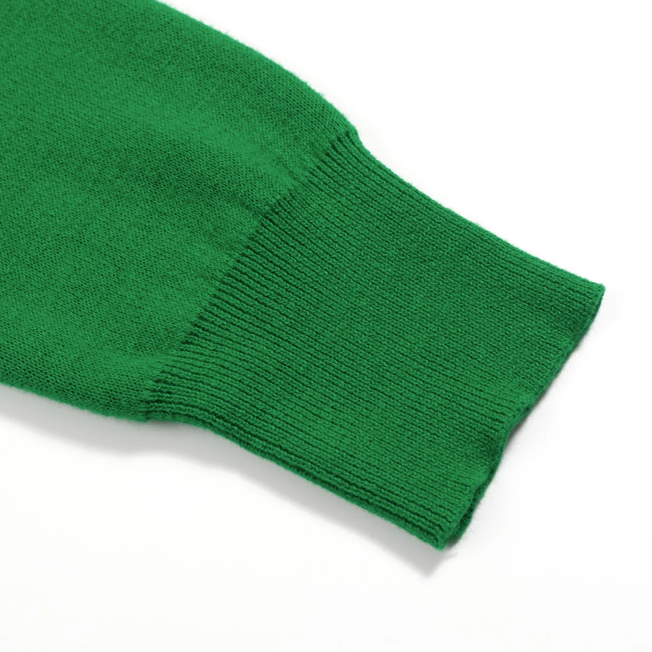 Women's green flower art street knitwear - Image 6
