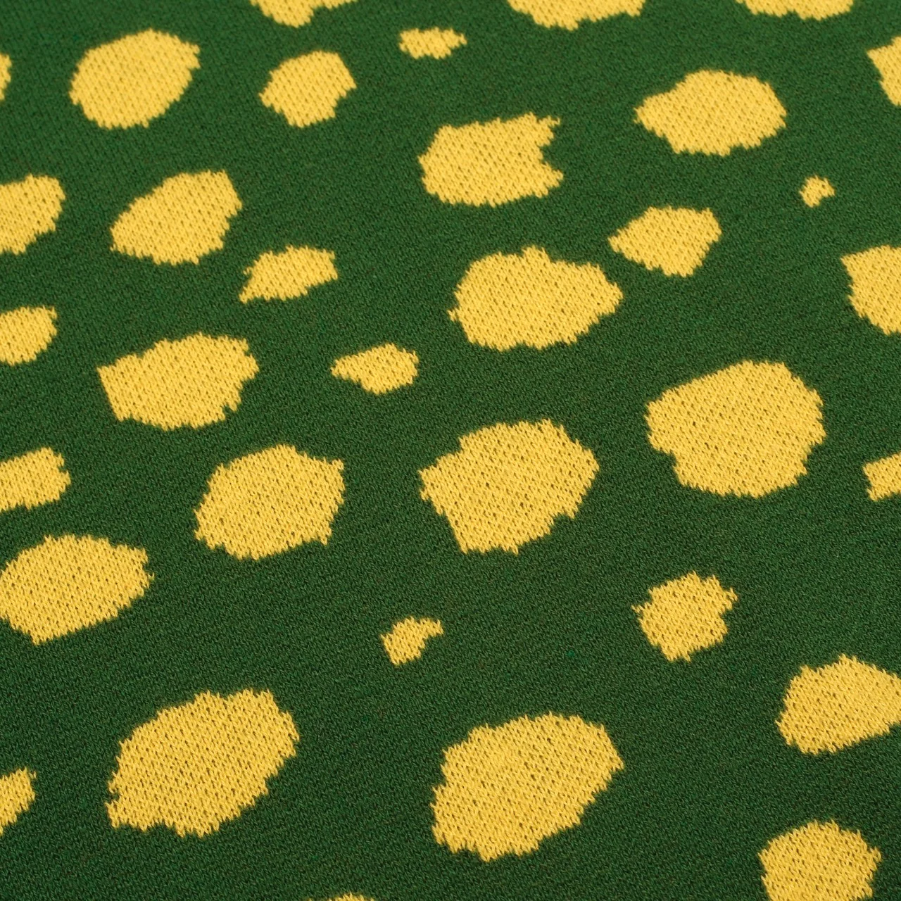 Women's green leopard print animal blouse skirt knit suit - Image 7