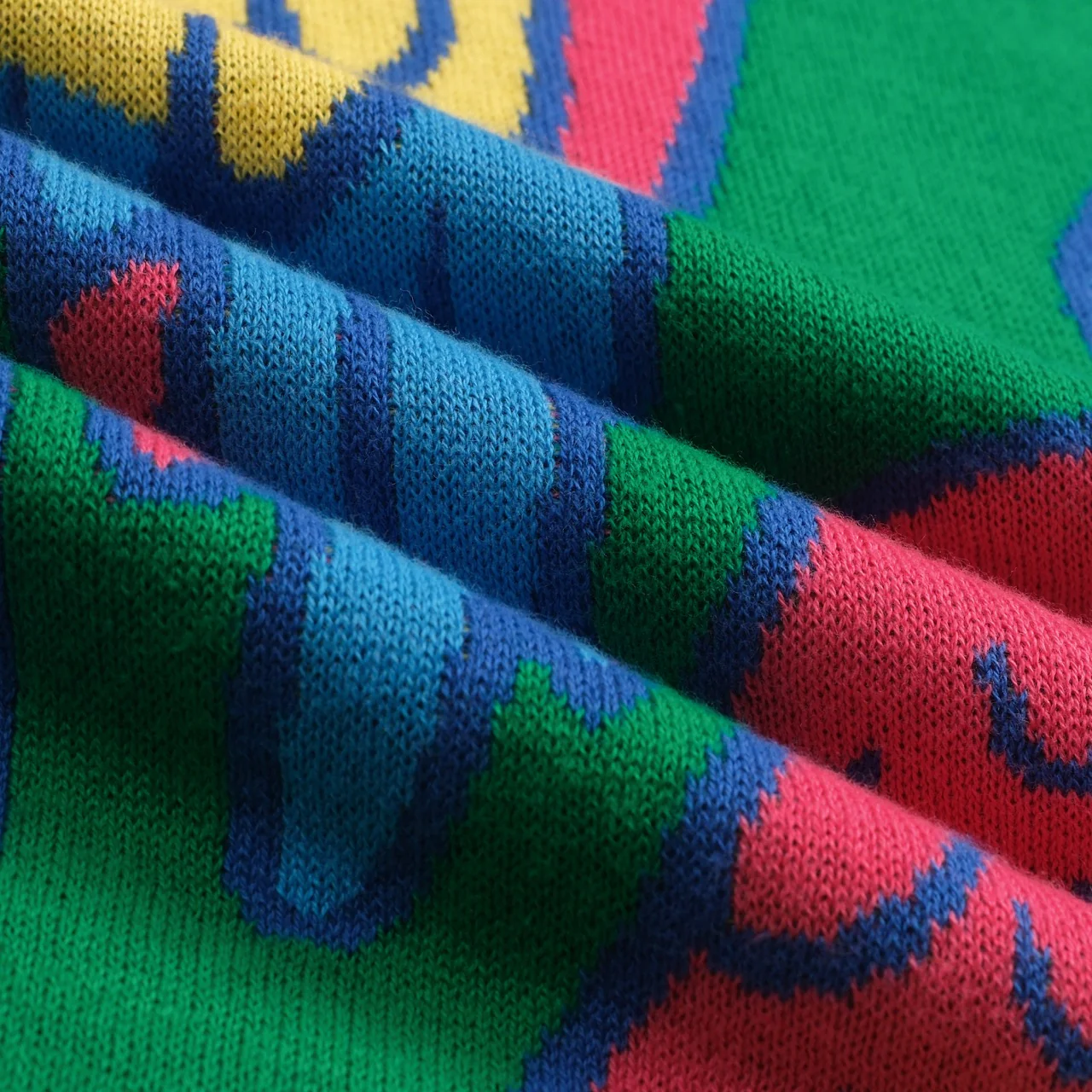 Women's green parrot jacquard knitwear - Image 7