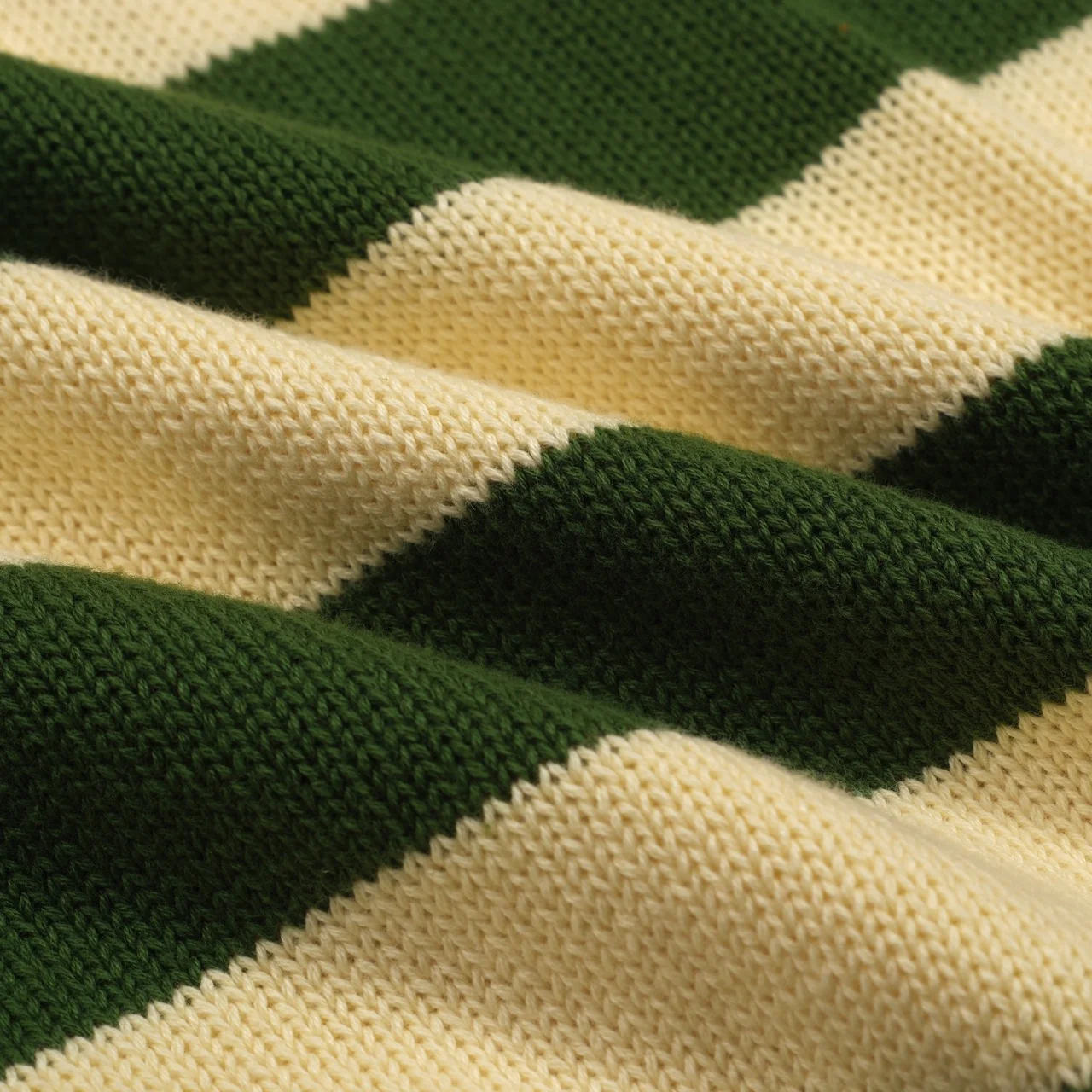 Women's green striped vintage pentacle knitwear-longer sleeves - Image 9