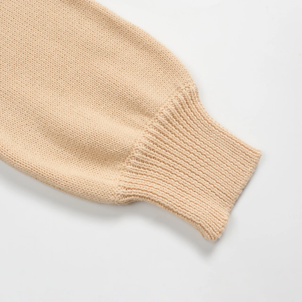 Women's khaki rose vintage bubble sleeve knitwear - Image 8