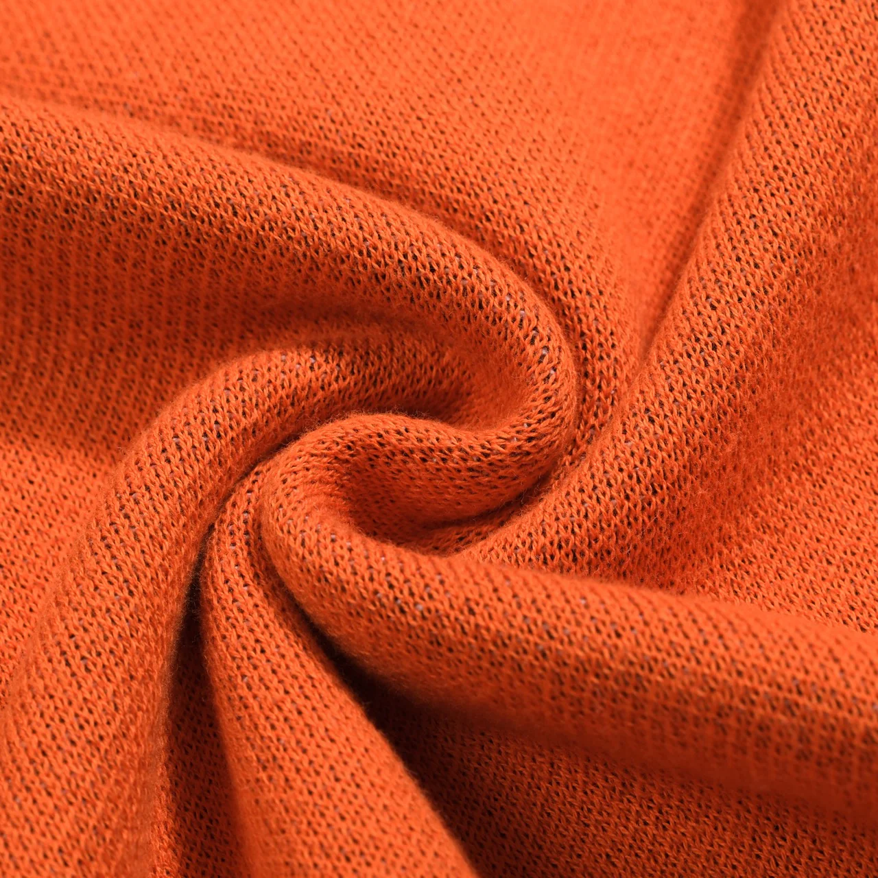 Women's orange Slant Shoulder Knit T-shirt - short version size - Image 10