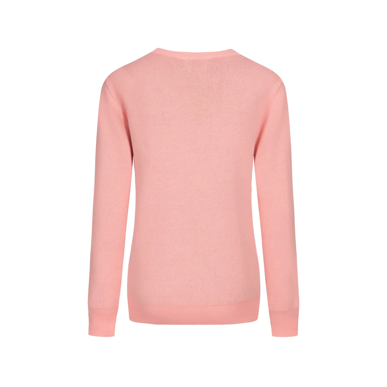 Women's Pink Bird Retro Art Fashion Round Neck Knitwear - Image 3