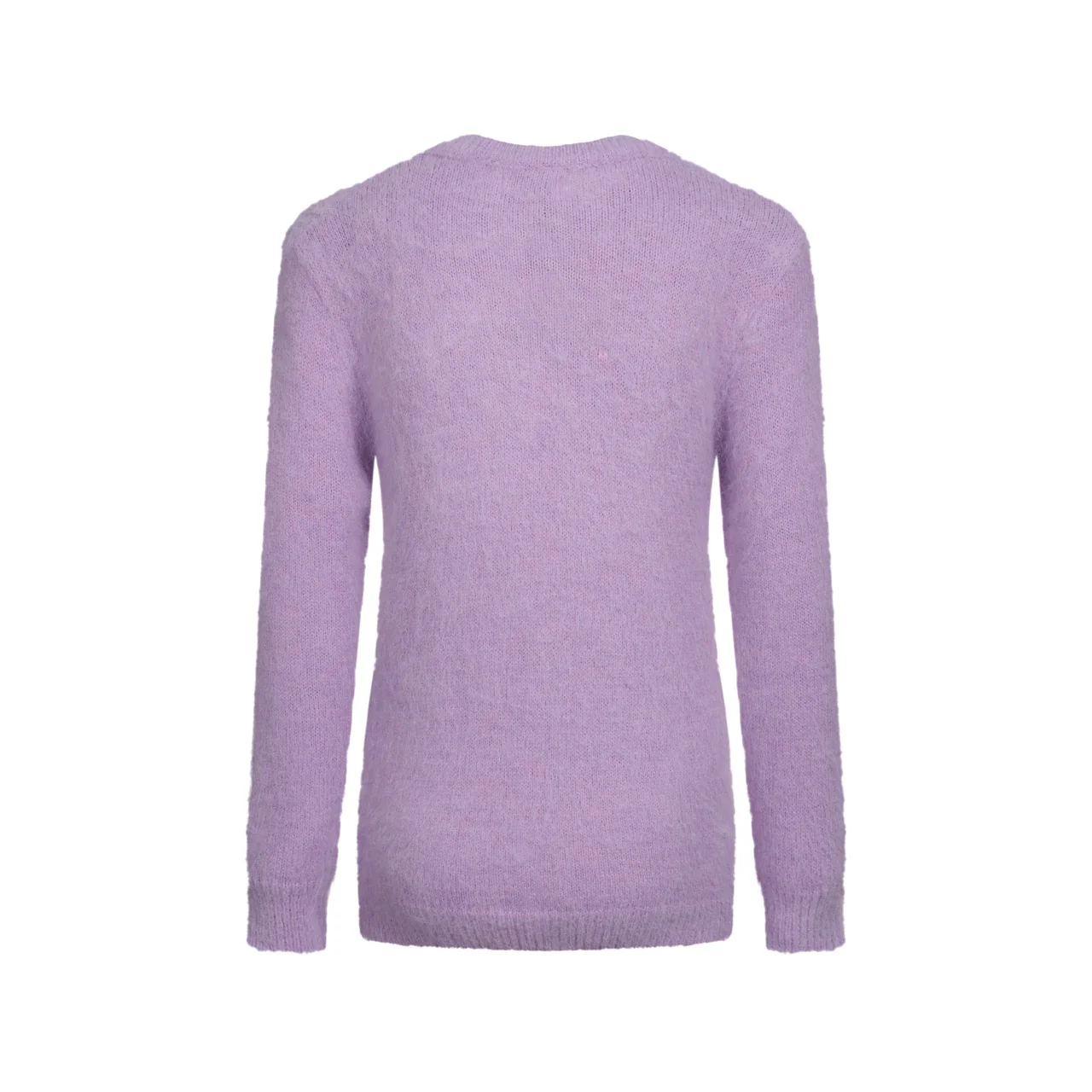 Women's purple cat jacquard plush knitwear - Image 3