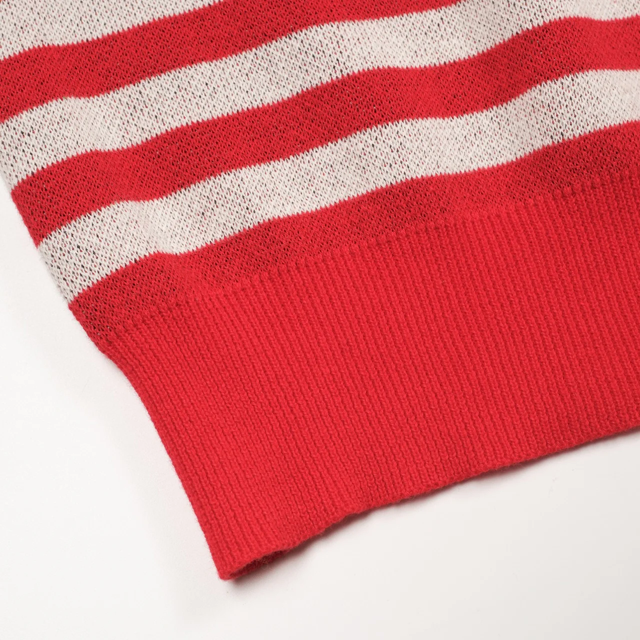 Women's red cat striped animal top skirt knit suit - Image 11