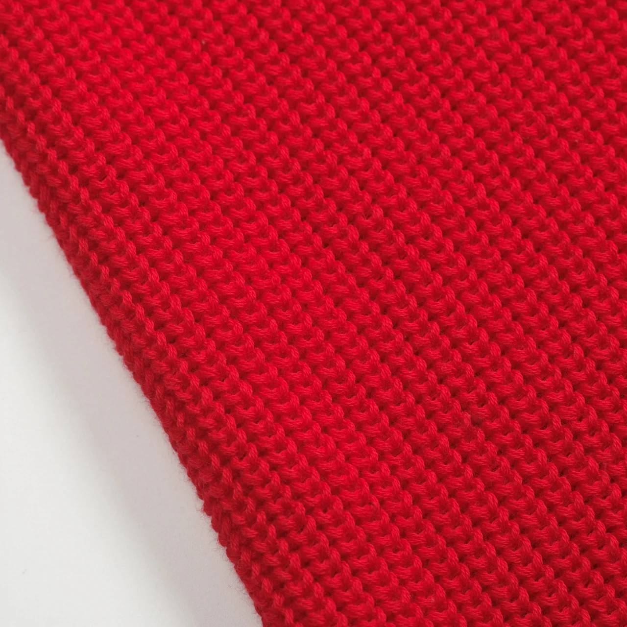 Women's red striped jacquard vintage skirt - Image 6