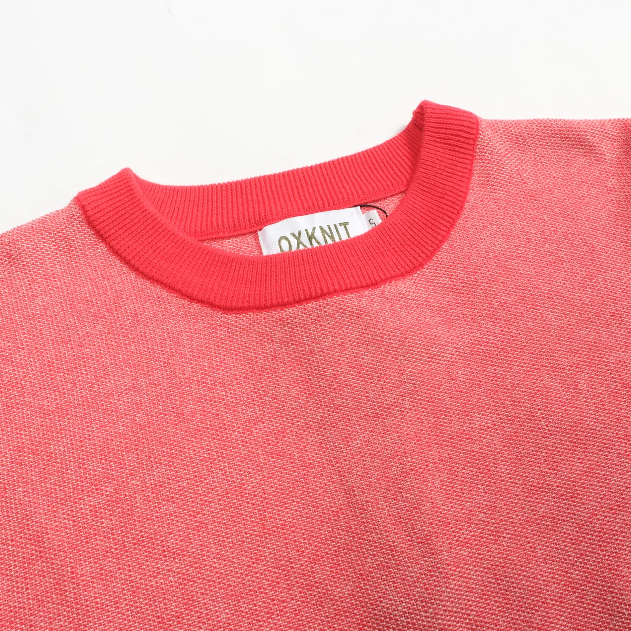 Women's red vintage college knitwear - Image 4
