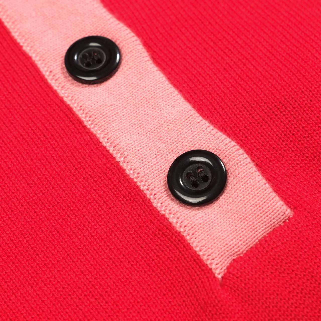 Women's red vintage striped polo knitwear - Image 5