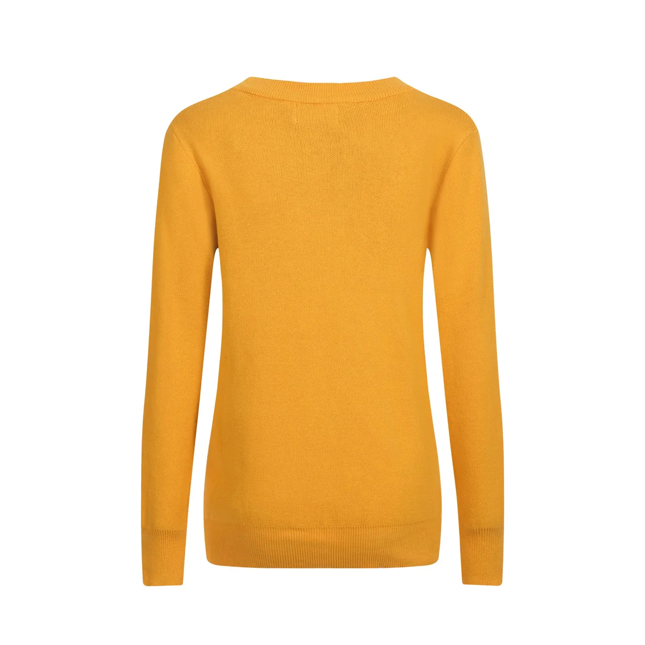 Women's retro yellow bird jacquard knitwear - Image 3