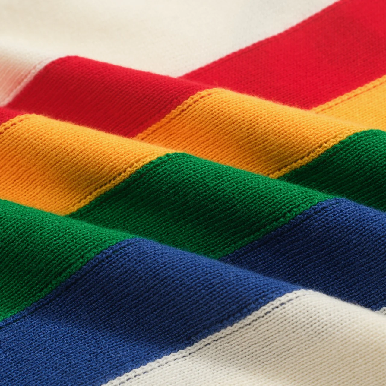 Women's vintage rainbow Jacquard stripes knitwear - Image 2