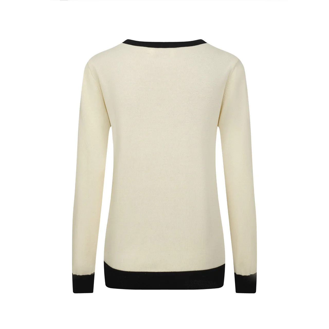 Women's vintage white peacock jacquard knitwear - Image 3
