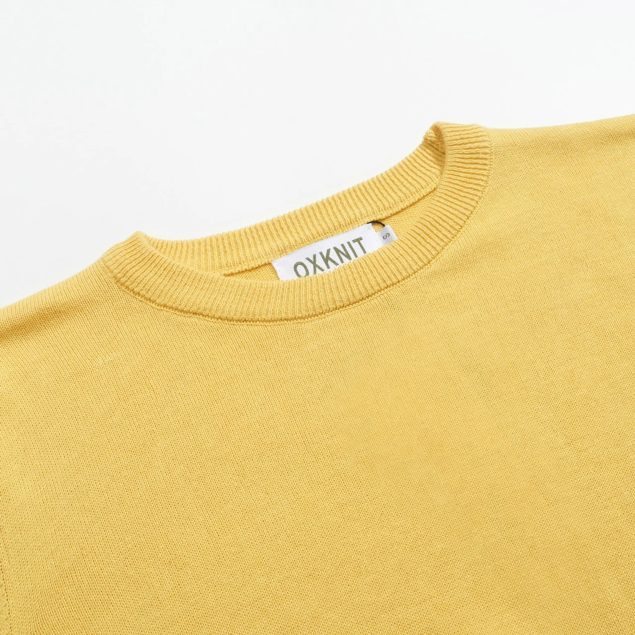 Women's vintage yellow rainbow jacquard knitwear - Image 4