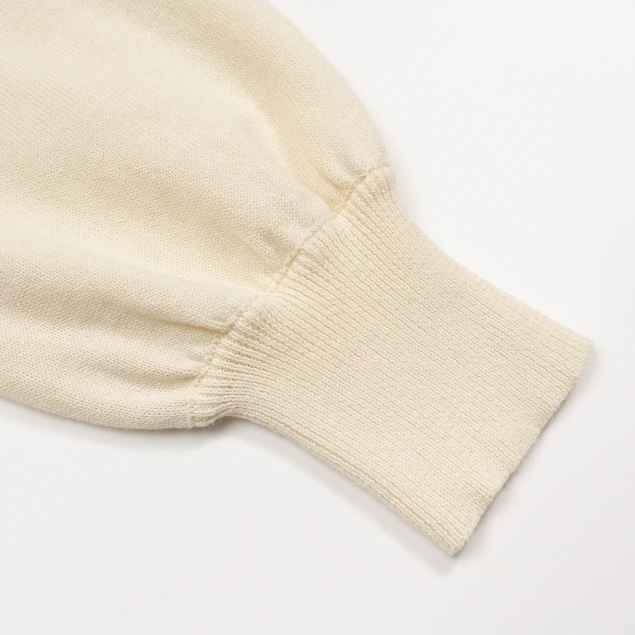 Women's white apricot cheetah embroidered bubble sleeve knitwear - Image 7