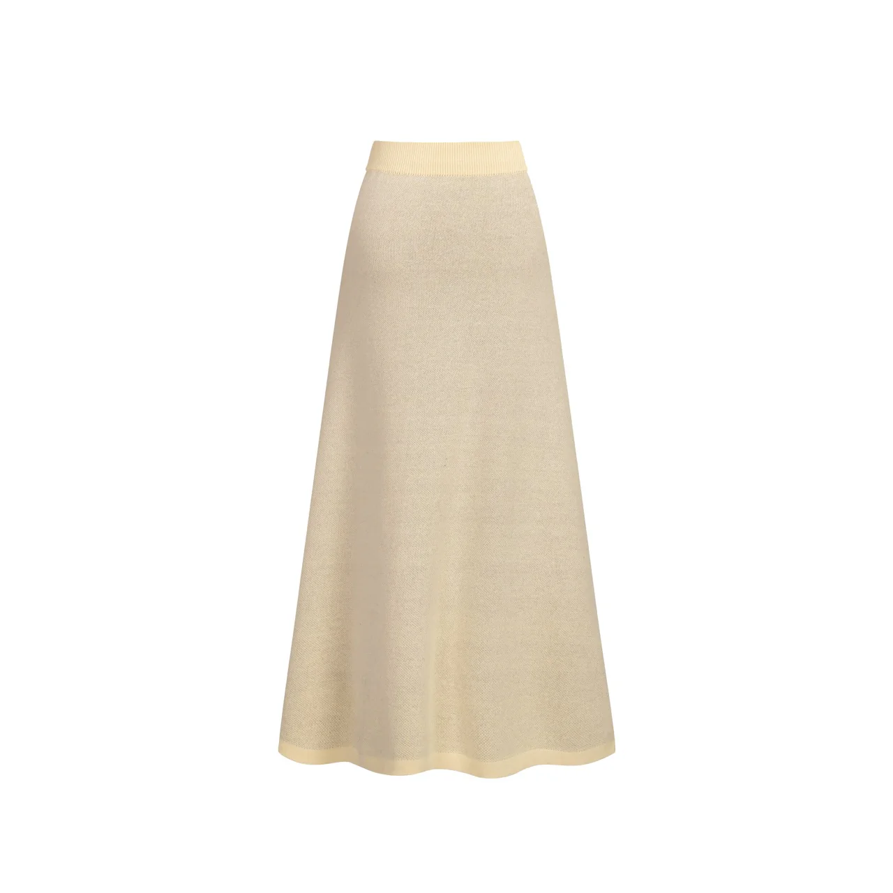 Women's white apricot-colored cheetah retro knitted skirt - Image 3