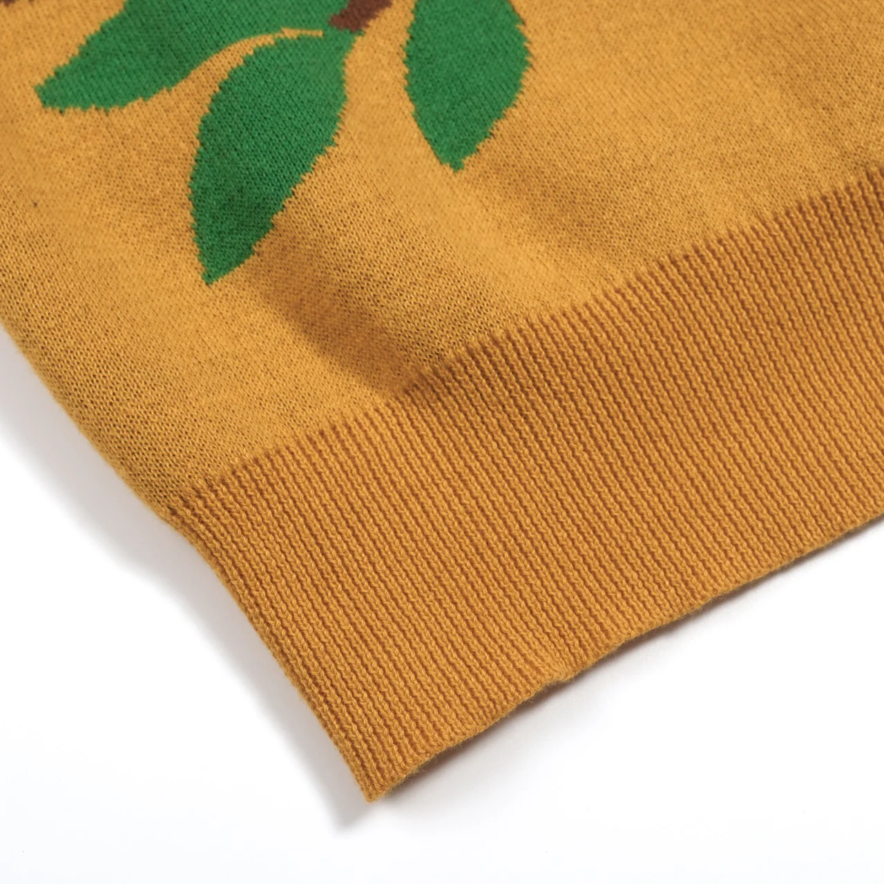 Women's yellow Owl jacquard vintage knitwear - Image 6