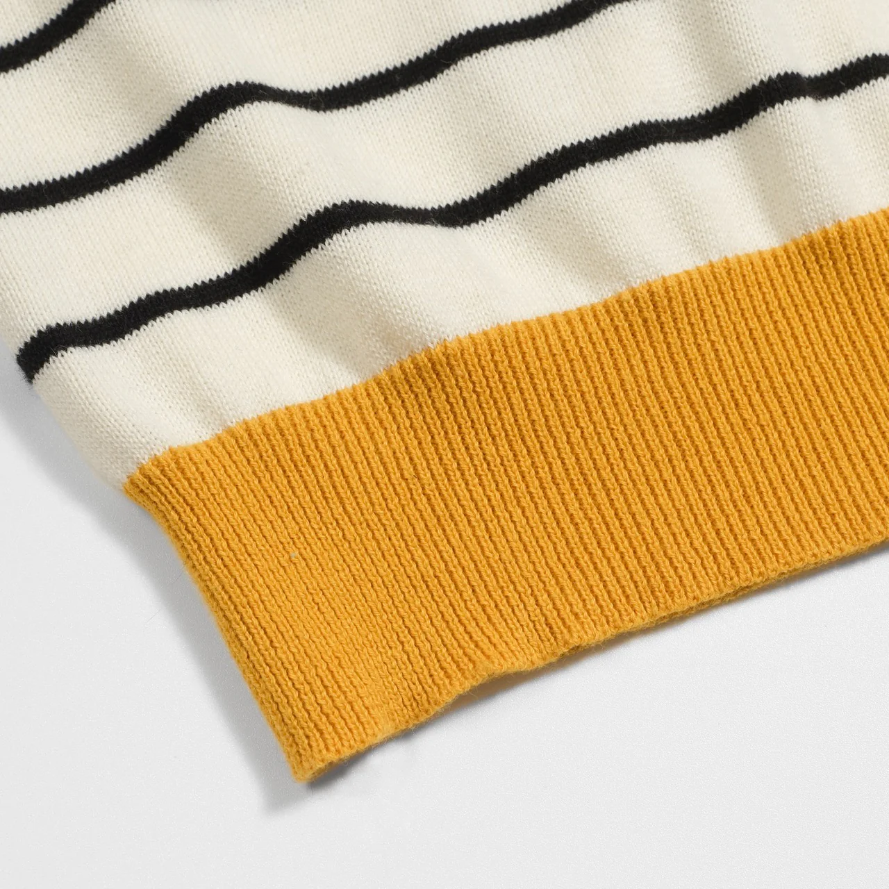 Women's yellow striped vintage polo shirt - Image 8
